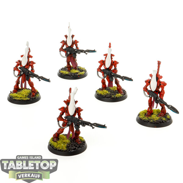Aeldari - 5x Wraithguard - teilweise bemalt