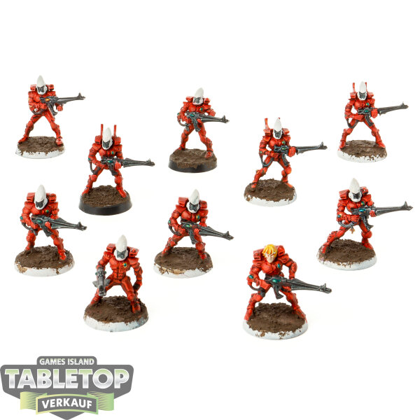 Aeldari - 10x Guardian Defenders - teilweise bemalt