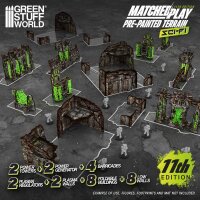 Green Stuff World - Pre-Painted Foldable Terrain Pack...
