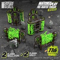 Green Stuff World - Pre-Painted Plasma Walls and Cogitator Relay Tower 11th Edition