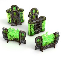 Green Stuff World - Pre-Painted Plasma Walls and Cogitator Relay Tower 11th Edition