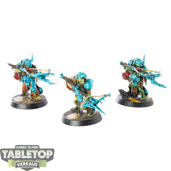 Orruk Warclans - 3x Man-Skewer Boltboyz - bemalt