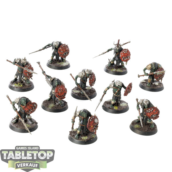 Orruk Warclans - 10x Gutrippaz - bemalt