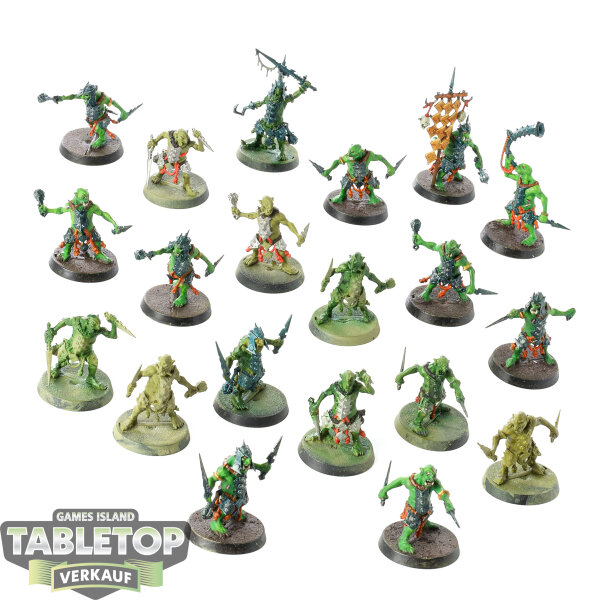 Orruk Warclans - 20x Hobgrot Slittaz - teilweise bemalt
