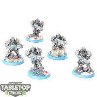 Adeptus Custodes - 5x Sagittarum Guard - bemalt