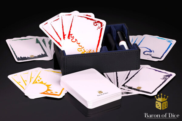 Baron of Dice - TCG Token Box Set mit magnetischer Aufbewahrungsbox & Dry Erase Cards (60 Stück)