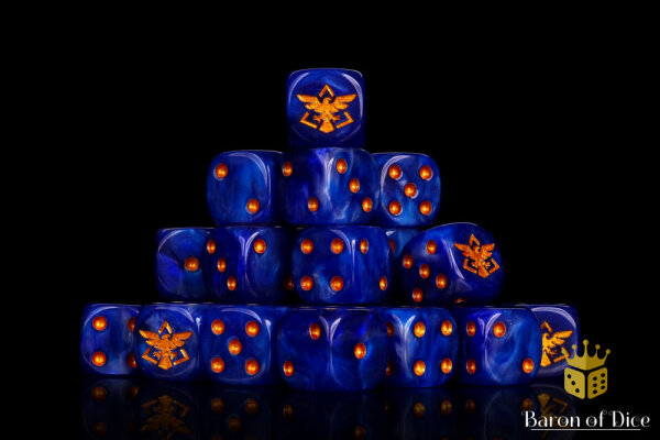 Baron of Dice -  Star Battle | Earth Defense 16mm Round Corner Dice (25)