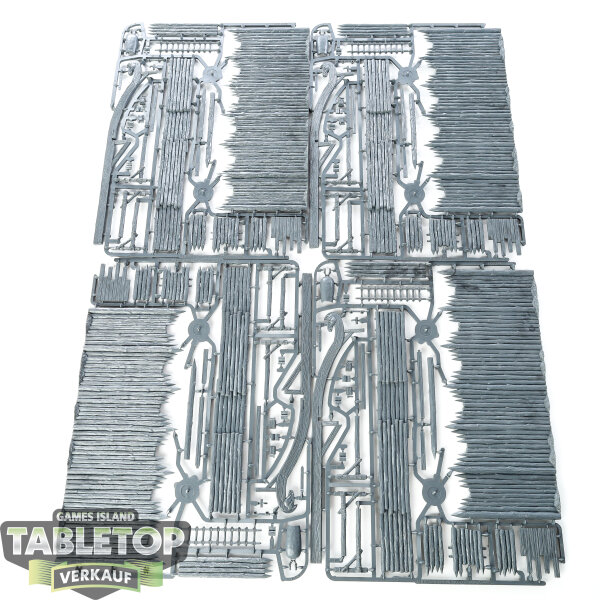 HdR Figuren - Gut - Rohan™ Watchtower & Palisades - im Gussrahmen