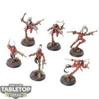 Aeldari - 6x Harlequin Troupe - bemalt