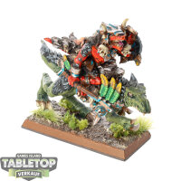 Lizardmen - Saurus Oldblood on Cold One - bemalt