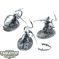 Chaos Daemons - 3x Fiends - teilweise bemalt