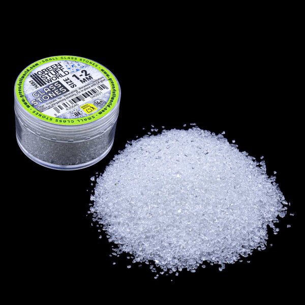 Green Stuff World - Zerkleinerte Glassteine 1–2 mm