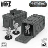 Green Stuff World - Gepanzerte Sci-Fi-Container (Pack x2)