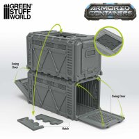 Green Stuff World - Gepanzerte Sci-Fi-Container (Pack x2)