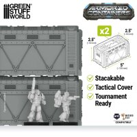 Green Stuff World - Gepanzerte Sci-Fi-Container (Pack x2)