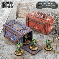 Green Stuff World - Gepanzerte Sci-Fi-Container (Pack x2)