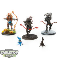 Sylvaneth - 3x Kurnoth Hunters - teilweise bemalt