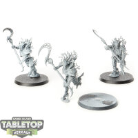 Sylvaneth - 3x Kurnoth Hunters - teilweise bemalt