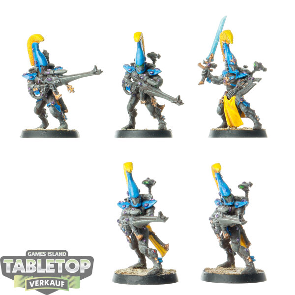 Aeldari - 5x Dire Avengers - bemalt
