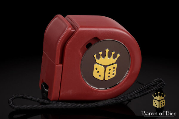 Baron of Dice - Wargaming Maßband | Blood Red inkl. Barons Coin