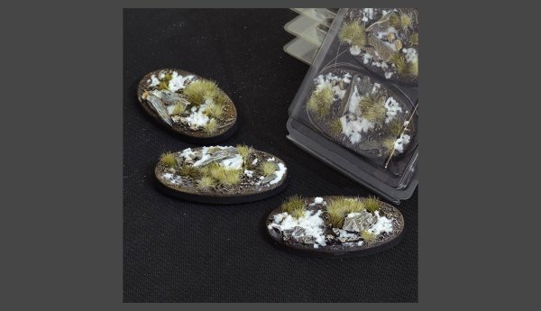 GamersGrass - Winter Bases - Oval 75mm (x3)