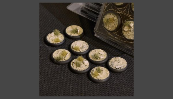 GamersGrass - Arid Steppe Bases - RoundLip 30mm (x8)