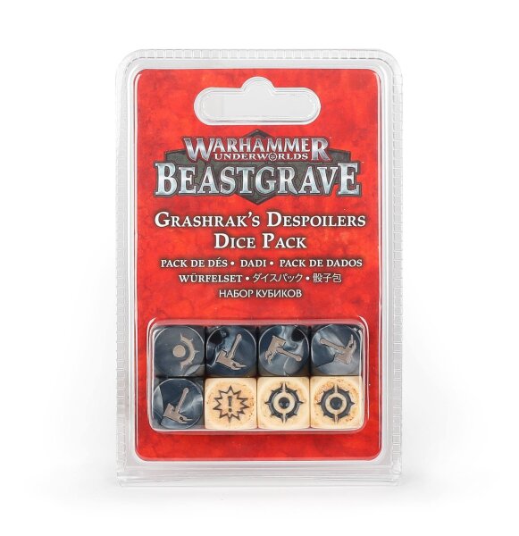 Würfelset Warhammer Underworlds: Beastgrave – Grashraks Vandalen
