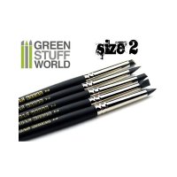 Green Stuff World - Colour Shapers Brushes SIZE 2 - BLACK...