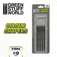 Green Stuff World - Colour Shapers Brushes SIZE 0 - BLACK...