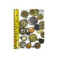 Green Stuff World - SteamPunk CLOCKS and Watches Beads 85gr