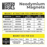 Green Stuff World - Neodymium Magnets 3x2mm - 50 units  (N35)
