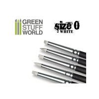 Green Stuff World - Colour Shapers Brushes SIZE 0 - WHITE...