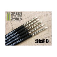 Green Stuff World - Colour Shapers Brushes SIZE 0 - WHITE...