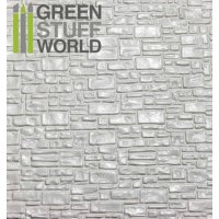 Green Stuff World - ABS Plasticard - SMOOTH ROCK WALL...