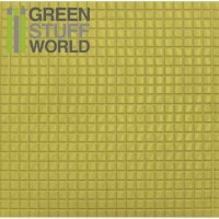 Green Stuff World - ABS Plasticard - MEDIUM SQUARES Textured Sheet - A4