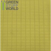 Green Stuff World - ABS Plasticard - MEDIUM RECTANGLES Textured Sheet - A4