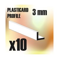Green Stuff World - ABS Plasticard - Profile ANGLE-L 3 mm