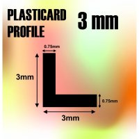 Green Stuff World - ABS Plasticard - Profile ANGLE-L 3 mm