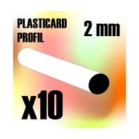 Green Stuff World - ABS Plasticard - Profile ROD 2 mm