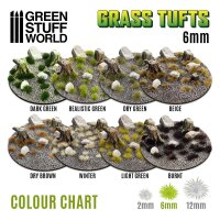 Green Stuff World - Grass TUFTS - 6mm self-adhesive - DRY...