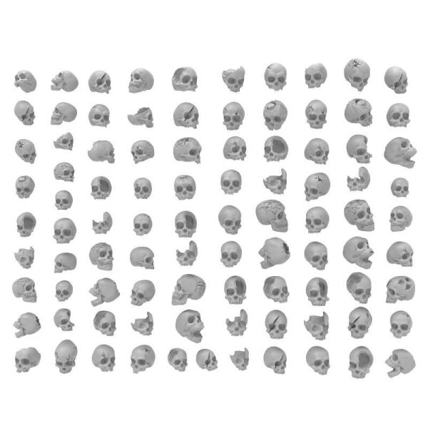 Green Stuff World – Resin Skulls 1:48–1:35 (85 pcs)