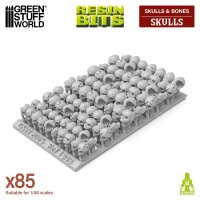 Green Stuff World – Resin Skulls 1:48–1:35 (85 pcs)