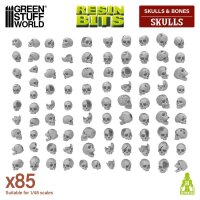 Green Stuff World – Resin Skulls 1:48–1:35 (85 pcs)