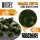 Green Stuff World - Grass TUFTS - 12mm self-adhesive - DARK GREEN