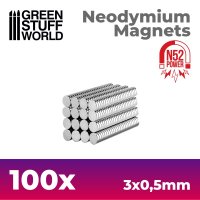 Green Stuff World - Neodymium Magnets 3x05mm - 100 units...