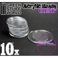 Acrylic Bases - Round 40 mm CLEAR