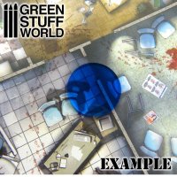 Green Stuff World - Acrylic Bases - Round 55 mm CLEAR BLUE