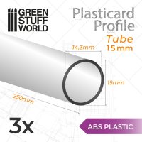 Green Stuff World - ABS Plasticard - Profile TUBE 15mm...