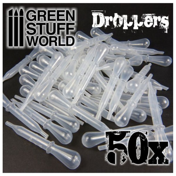 Green Stuff World - 50x Droppers with Suction Bulb