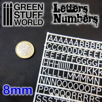 Green Stuff World - Letters and Numbers 8 mm